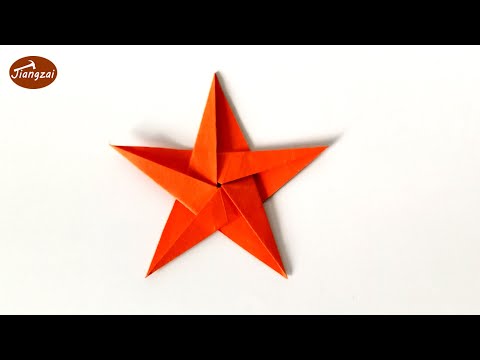 Origami Paper Pentagram star | How to Make a Paper Pentagram star step by step